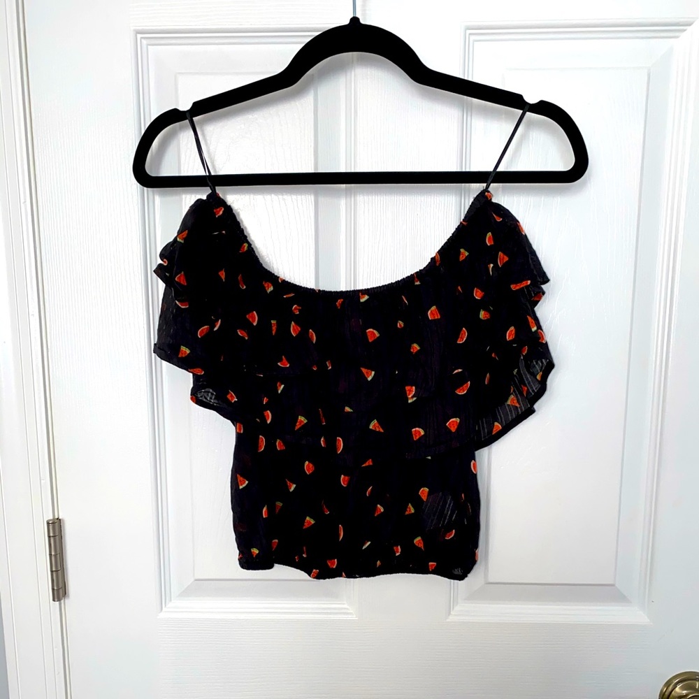 Express off the shoulder crop top